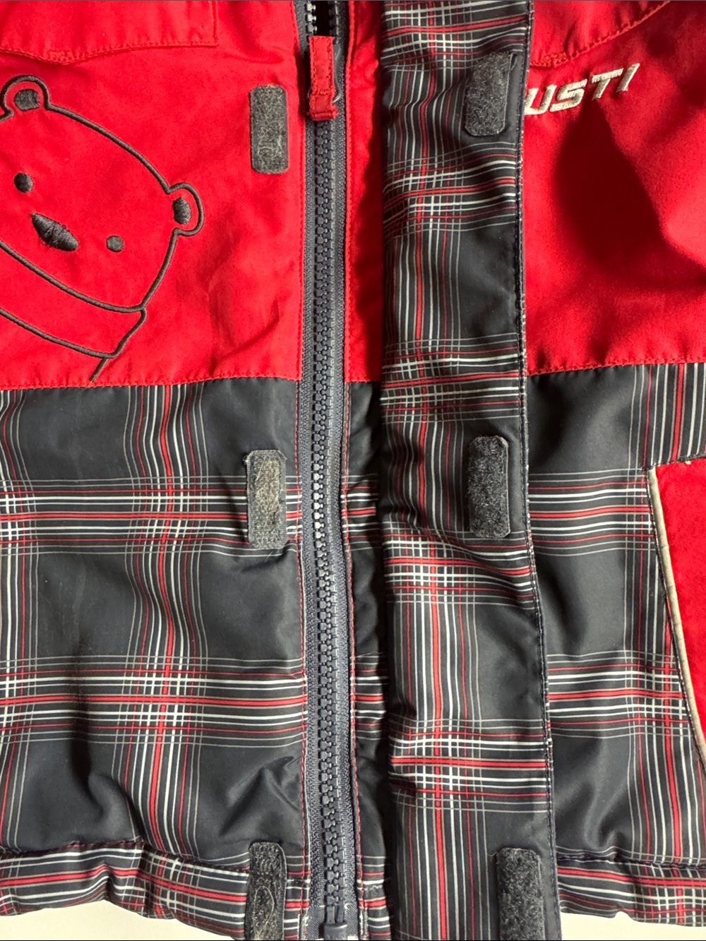 Gusti Kids Jacket and Snowpant Set Black Gray with Red Trim Size 3T - Picture 6 of 10